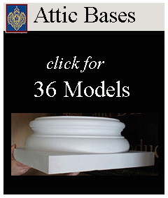 Attic bases for Decorative columns