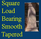 Square Load Bearing Smooth Tapered columns