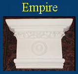 Empire pilaster capitals